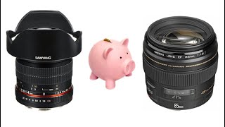 5 Best Canon Camera Lenses On A Budget [upl. by Ecinue]