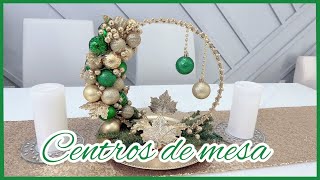 CENTROS DE MESA NAVIDEÑOS ECONOMICOS 🎄 2 DIY ELEGANTES Y FACILES DE HACER centrosdemesanavideños [upl. by Ignatius546]