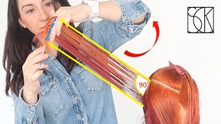 LONG LAYERS HAIRCUT  tutorial by SANJA KARASMAN [upl. by Suedama]