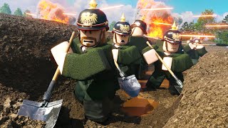 First Ever ROBLOX WW1 Trench Warfare Simulation in Roblox Entrenched War [upl. by Kcirreg]