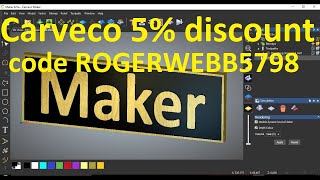 425 Carveco Maker sign making for beginners [upl. by Tace]