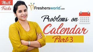 Aptitude Made Easy  Problems on Calendar 3 Basics and Methods Shortcuts Time and Date [upl. by Agatha]