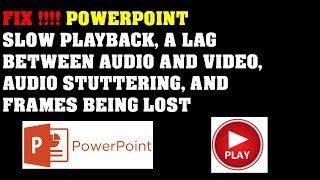 Fix  Video lag in PowerPoint presentation My movie plays too slowly or is choppy [upl. by Aloin]