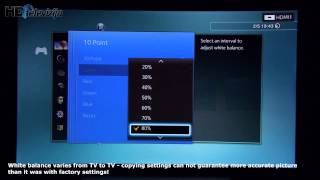 Samsung 65HU8500 settings after calibration [upl. by Season]