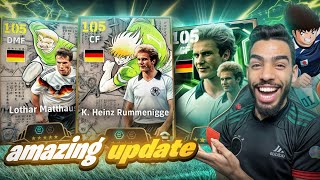 NEW UPDATE IS AMAZING 😍 FINNALY RUMMENIGGE 105  CAPTAIN TSUBASA x EFOOTBALL 25 MOBILE [upl. by Anelah]