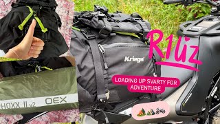 R1Liz  Packing my Husqvarna Svartpilen 401 for a camping weekend [upl. by Vine]