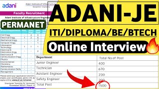 Adani Power Recruitment 2024  ITIDiplomaBEBTech  Adani Group Recruitment 2024  Latest Jobs [upl. by Teodor]