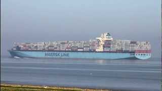 MAERSK SHEERNESS  Elbe Höhe Otterndorf [upl. by Rosenberger]