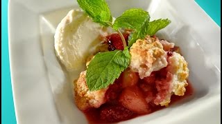 Fresh Nectarine Blackberry Strawberry cobbler [upl. by Toile298]