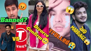 Dhruv Ratee Banned😡Divorce is Confirm😭Munawar Marriage😱Ashish Trolled🥺Thugesh Vs TSeries news [upl. by Evars528]