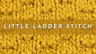 How to Knit the Little Ladder Stitch  Knitting Stitch Pattern  English Style [upl. by Dominus]