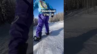 Snowboarding Park snowboarding snowboardtricks snowboard snow winter steamboat wintersport [upl. by Eah]