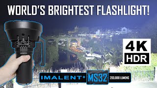 Worlds BRIGHTEST Flashlight  IMALENT MS32  200000 lumens [upl. by Llehcear]