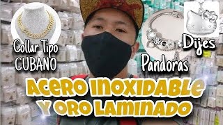 😱PRECIOS DE LOCURA🤯en Acero inoxidable y Oro Laminado🤩Pulseras Duo🎁Letras💎Collares📿Pandoras🧿 CDMX😉 [upl. by Purpura]