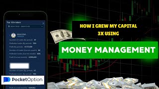 Money Management Secrets How I Tripled My Trading Capital in Binary Options  Pocket Option [upl. by Nayab245]