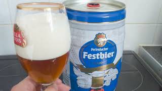 perlenbacher festbier from lidl lidl lidlkeg keg supermarket beer review rukusbeer [upl. by Walker447]