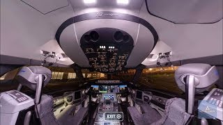 360° Cockpit View Boeing 787 Dreamliner [upl. by Atteugram]