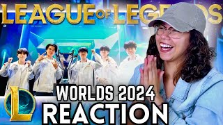 WORLDS 2024 Finals Opening Ceremony  First Time Reacting to League of Legends [upl. by Dimmick]