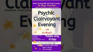 Psychic and Clairvoyant evening with Jan [upl. by Kezer]