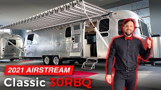 WOW New 2021 AIRSTREAM Classic 30RBQ Queen Full Walk Through Tour [upl. by Atled]