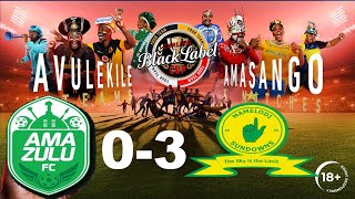 Carling Black Label Amazulu VS Mamelodi Sundowns first semi final [upl. by Rodnas]