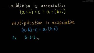 12 Associative Property of Addition and Multiplication [upl. by Fauver]