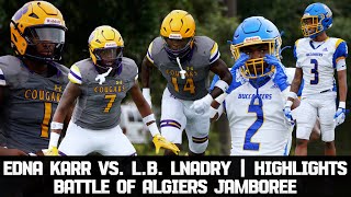 Edna Karr vs Landry HIGHLIGHTS  Cougars TURN UP in Battle of Algiers Jamboree 🔥🏀 [upl. by Kcirderf606]