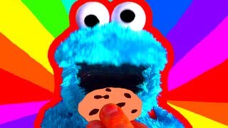 Cookie Monster Count N Crunch Toy Review  Cookie Monster Eats Cookies with Ernie Sesame Street Toys [upl. by Sirtemed552]