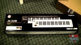 Roland A49 USB MIDI Keyboard Unboxing Studio One Install Review [upl. by Iilek]