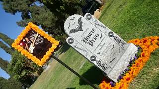 Musician Howie Pyro Grave Dia De los Muertos Hollywood Forever LA CA USA October 25 2024 Halloween [upl. by Fu]