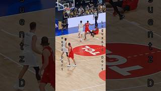 Luguentz Dort STEALS from Petrusev fiba basketball canada oklahomacitythunder okc thunder [upl. by Syl]