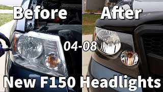 Installing new Headlights from Torchbeam  F150 2004 2005 2006 2007 2008 [upl. by Scarito]