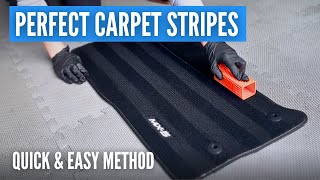 How to Do Carpet Stripes Perfect Results [upl. by Reinald]