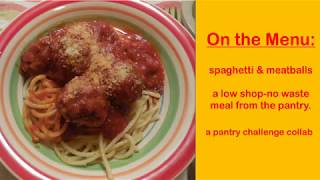 spaghetti and meatballs a cooking for one low shopno waste collab recipe [upl. by Thibault]