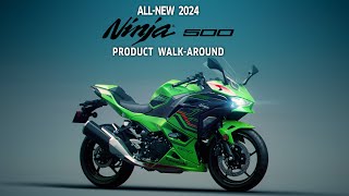 The AllNew 2024 Kawasaki Ninja 500  Product WalkAround [upl. by Drusie487]