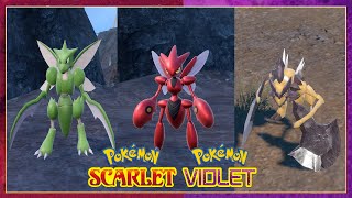 Pokemon Scarlet amp Violet How To Evolve Scyther Into Scizor amp Forms [upl. by Alocin477]