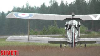 Jämi Fly In 2015  preairshow  Fokker DVII and SE5a awesome takeoff [upl. by Ayouqes]