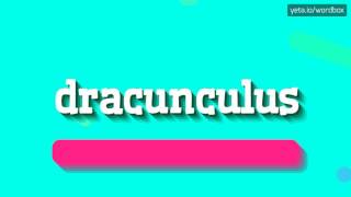 DRACUNCULUS  HOW TO PRONOUNCE IT [upl. by Denny]