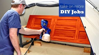 HomeRight Super Finish Max Paint Sprayer  Review amp How to Spray [upl. by Ahsratal]