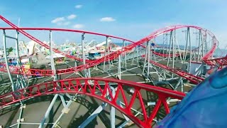 Sea Viper horizon leveled front seat onride POV Palace Playland [upl. by Undry808]