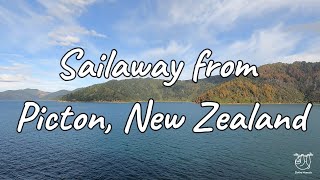 Ovation of the Seas departs from Picton New Zealand [upl. by Acnaiv]