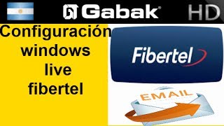 Cómo configurar Windows Live Mail con Fibertel [upl. by Lierbag799]