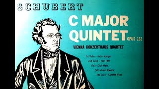 Schubert  Vienna Konzerthaus Quartet 1950 Quintet in C major D 956  Op posth 163 [upl. by Amara]