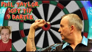 Phil Taylor Hitting 9 Darter  Soft Tip Darts philtaylor [upl. by Jennie834]