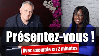 Présentezvous entretien dembauche exemple Parlezmoi de vous en 2 minutes [upl. by Danice]