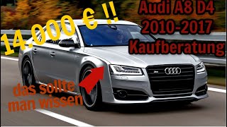 Audi A8 D4 Kaufberatung  Das solltest du vor dem Kauf wissen  G Performance [upl. by Danuloff]