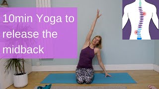 S curve Scoliosis 10min Yoga for midback release [upl. by Dickinson]