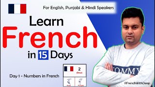 Learn French in 15 days Day 1  French Basics  French With Deep  For classes  919041120625 [upl. by Tnomyar]