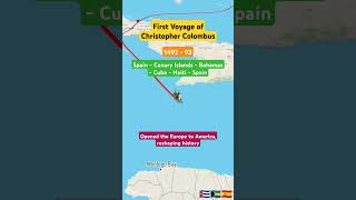 🛶 Columbus 1st Voyage  Europe  Spain  America  Bahamas  Cuba  Haiti  west Indies  Orbis info [upl. by Yffub]