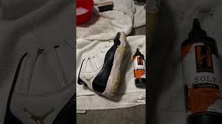 Jordan 11 Midsole cleaning [upl. by Anilek754]